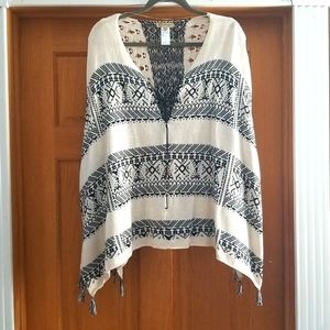 Democracy Boho Sleeve Poncho